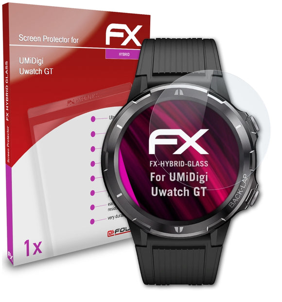 atFoliX FX-Hybrid-Glass Panzerglasfolie für UMiDigi Uwatch GT