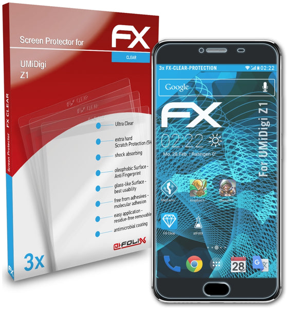 atFoliX FX-Clear Schutzfolie für UMiDigi Z1