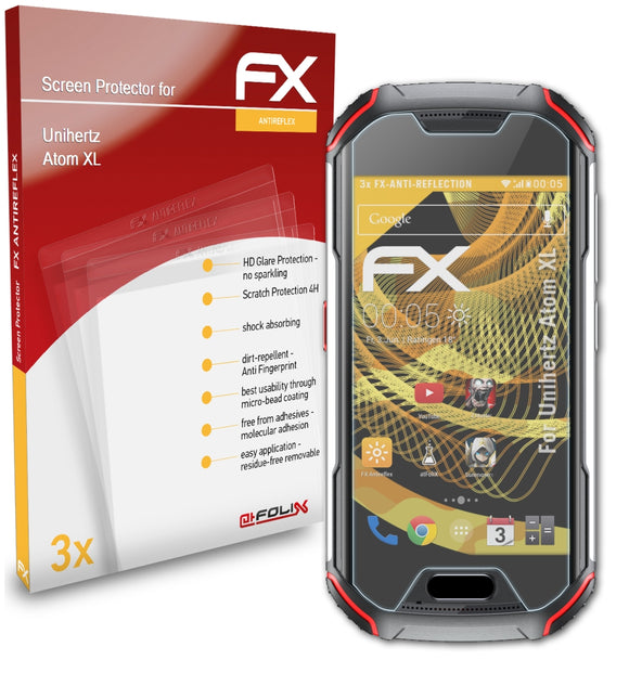 atFoliX FX-Antireflex Displayschutzfolie für Unihertz Atom XL