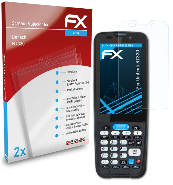 atFoliX FX-Clear Schutzfolie für Unitech HT330
