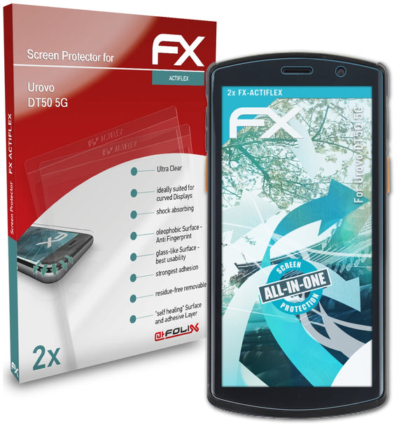 atFoliX FX-ActiFleX Displayschutzfolie für Urovo DT50 5G