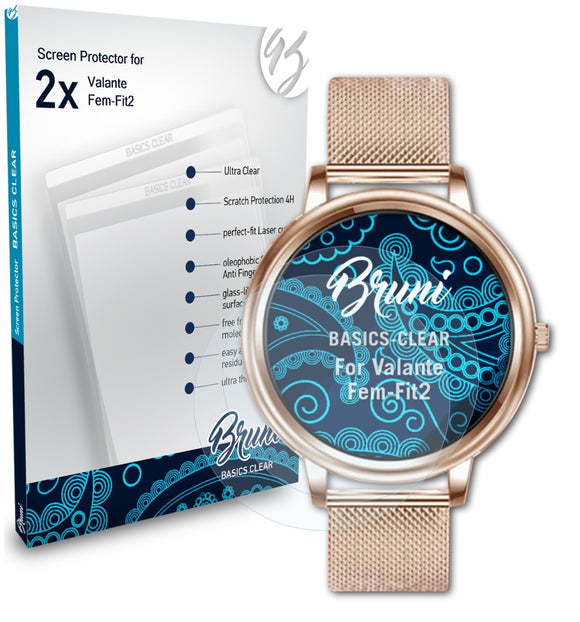 Bruni Basics-Clear Displayschutzfolie für Valante Fem-Fit2