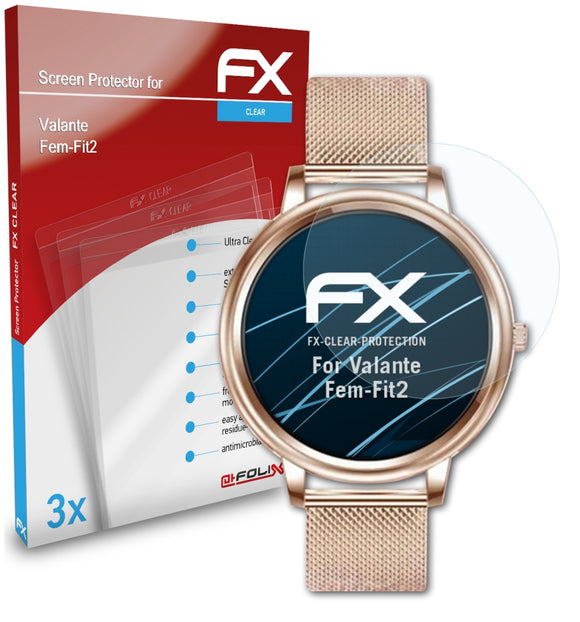 atFoliX FX-Clear Schutzfolie für Valante Fem-Fit2
