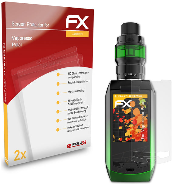 atFoliX FX-Antireflex Displayschutzfolie für Vaporesso Polar