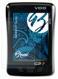 Schutzfolie Bruni kompatibel mit VDO GP7 Touring, glasklare (2X)
