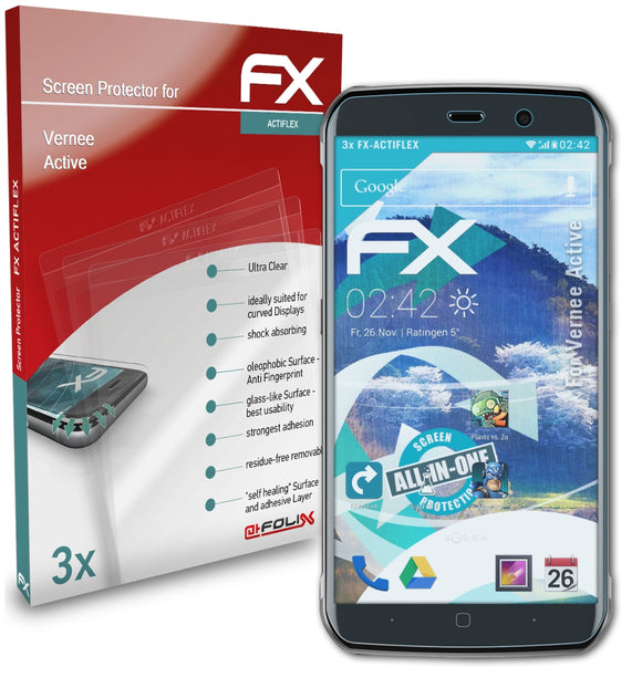 atFoliX FX-ActiFleX Displayschutzfolie für Vernee Active