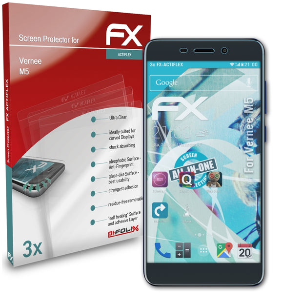 atFoliX FX-ActiFleX Displayschutzfolie für Vernee M5