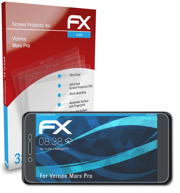 atFoliX FX-Clear Schutzfolie für Vernee Mars Pro