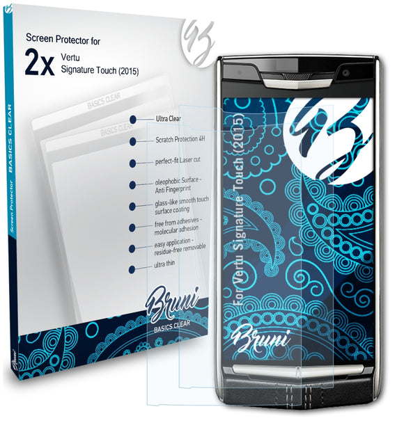 Bruni Basics-Clear Displayschutzfolie für Vertu Signature Touch (2015)