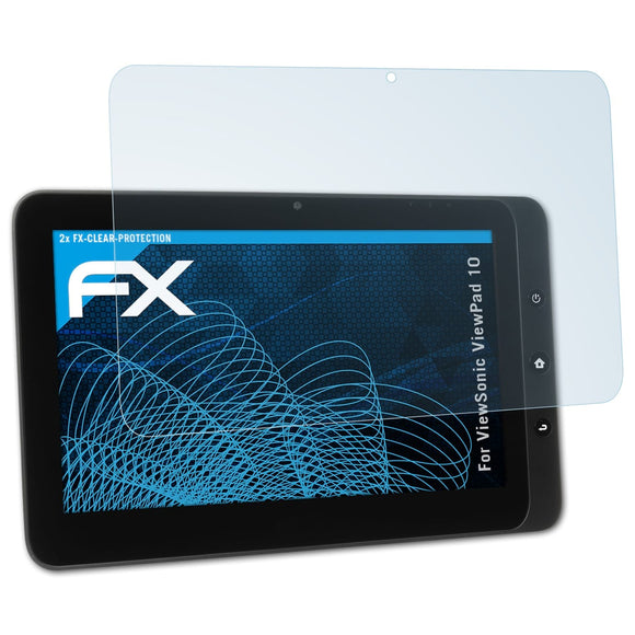 atFoliX FX-Clear Schutzfolie für ViewSonic ViewPad 10