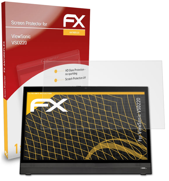 atFoliX FX-Antireflex Displayschutzfolie für ViewSonic VSD220