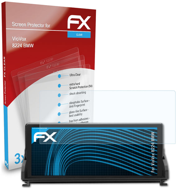 atFoliX FX-Clear Schutzfolie für VioVox 8224 (BMW)