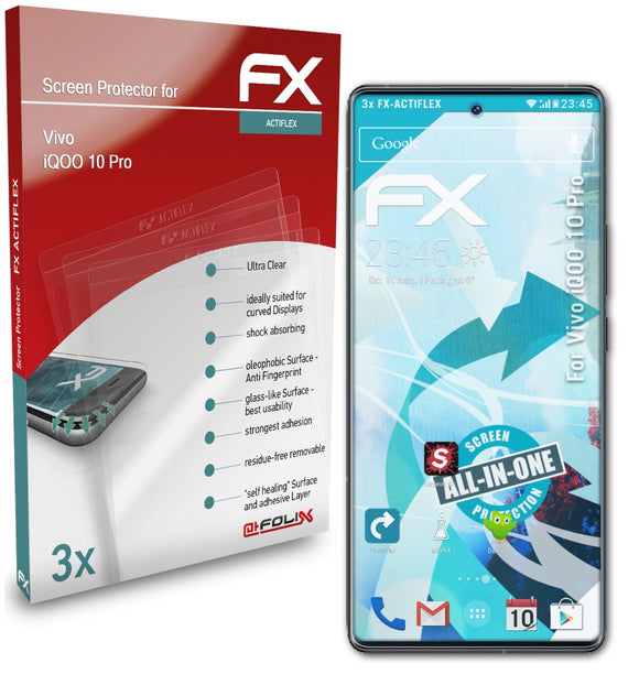 atFoliX FX-ActiFleX Displayschutzfolie für Vivo iQOO 10 Pro