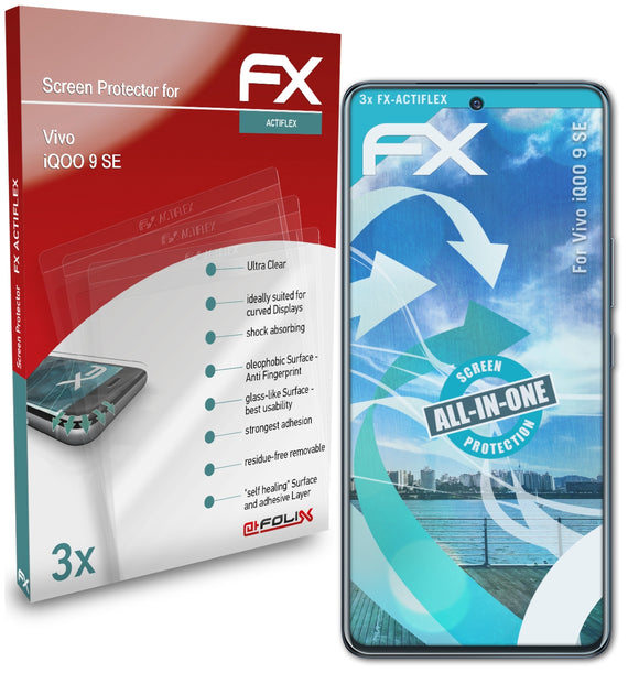 atFoliX FX-ActiFleX Displayschutzfolie für Vivo iQOO 9 SE