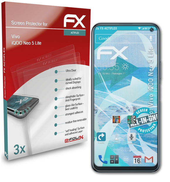 atFoliX FX-ActiFleX Displayschutzfolie für Vivo iQOO Neo 5 Lite