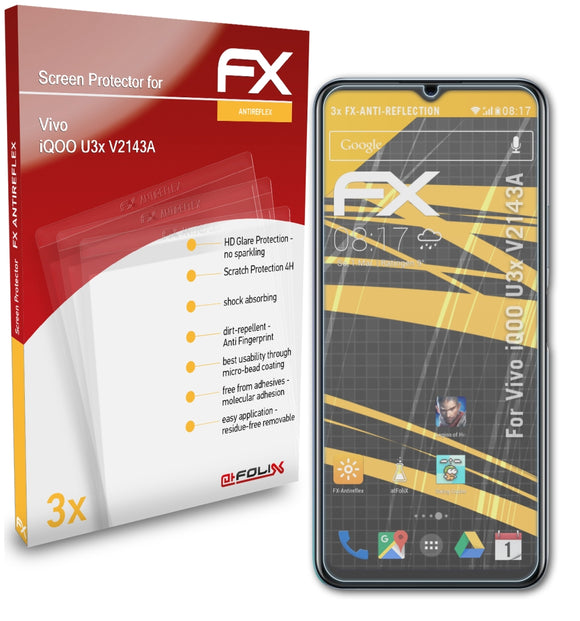 atFoliX FX-Antireflex Displayschutzfolie für Vivo iQOO U3x (V2143A)