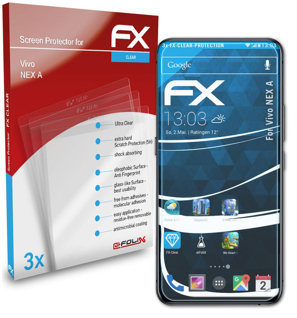 atFoliX FX-Clear Schutzfolie für Vivo NEX A