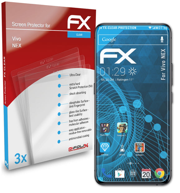 atFoliX FX-Clear Schutzfolie für Vivo NEX