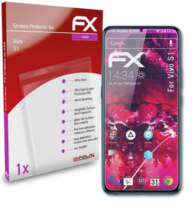 atFoliX FX-Hybrid-Glass Panzerglasfolie für Vivo S1