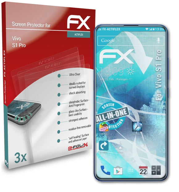 atFoliX FX-ActiFleX Displayschutzfolie für Vivo S1 Pro