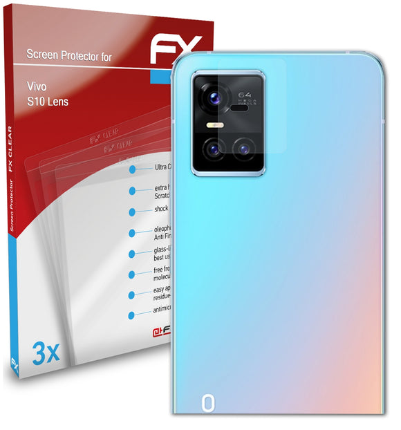 atFoliX FX-Clear Schutzfolie für Vivo S10 Lens