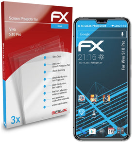 atFoliX FX-Clear Schutzfolie für Vivo S10 Pro