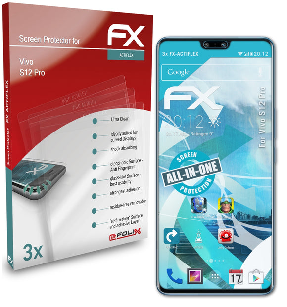 atFoliX FX-ActiFleX Displayschutzfolie für Vivo S12 Pro