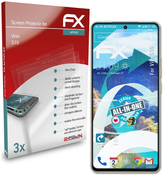 atFoliX FX-ActiFleX Displayschutzfolie für Vivo S15