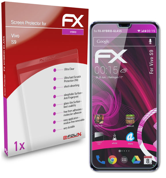 atFoliX FX-Hybrid-Glass Panzerglasfolie für Vivo S9