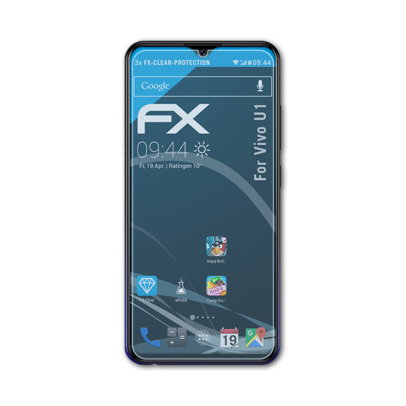 atFoliX FX-Clear Schutzfolie für Vivo U1