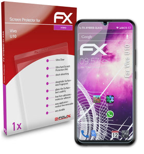 atFoliX FX-Hybrid-Glass Panzerglasfolie für Vivo U10