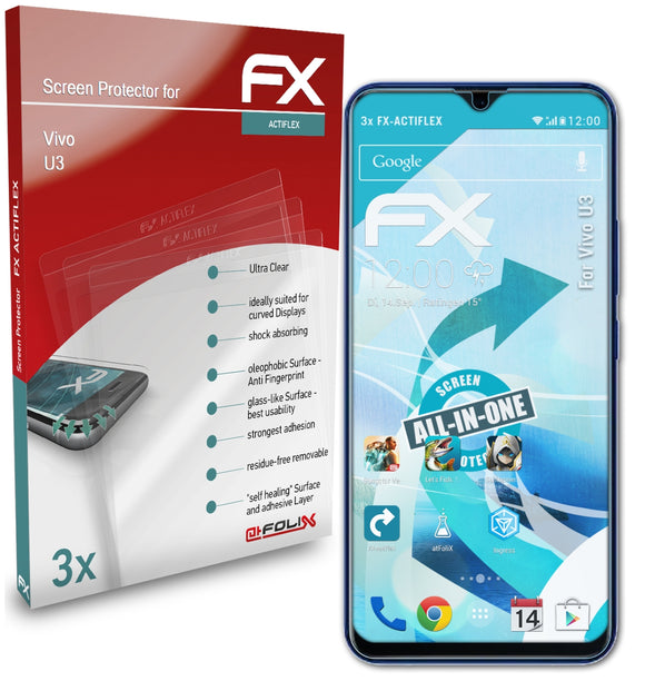 atFoliX FX-ActiFleX Displayschutzfolie für Vivo U3