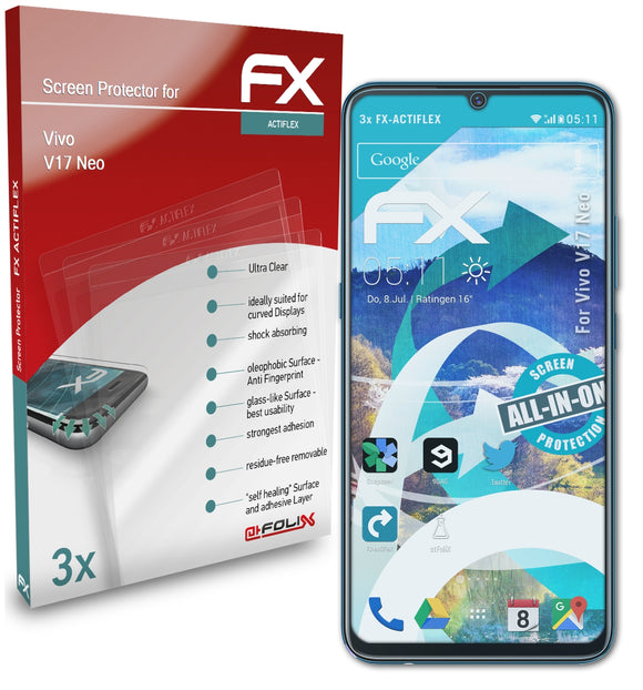 atFoliX FX-ActiFleX Displayschutzfolie für Vivo V17 Neo