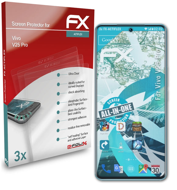 atFoliX FX-ActiFleX Displayschutzfolie für Vivo V25 Pro
