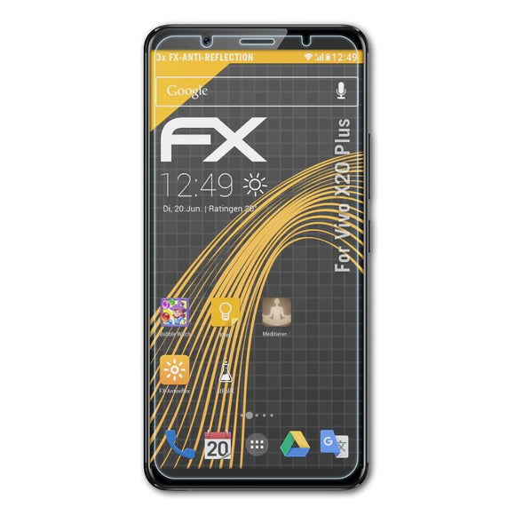 atFoliX FX-Antireflex Displayschutzfolie für Vivo X20 Plus