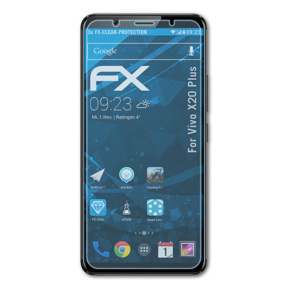 atFoliX FX-Clear Schutzfolie für Vivo X20 Plus