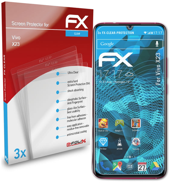 atFoliX FX-Clear Schutzfolie für Vivo X23
