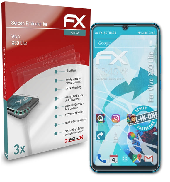 atFoliX FX-ActiFleX Displayschutzfolie für Vivo X50 Lite