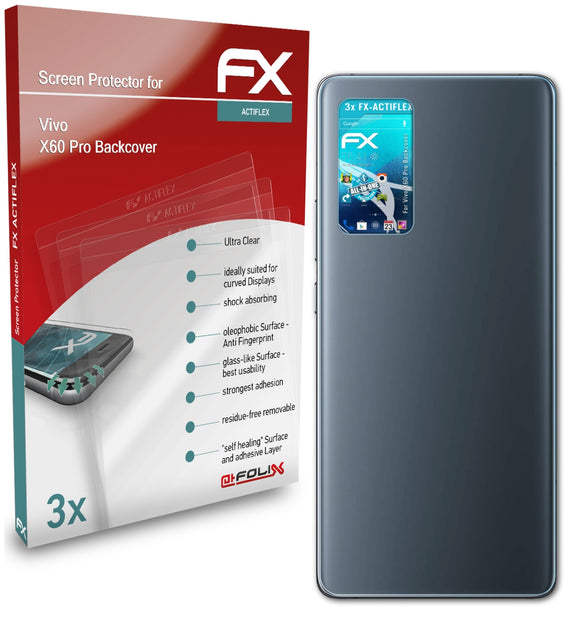 atFoliX FX-ActiFleX Displayschutzfolie für Vivo X60 Pro (Backcover)