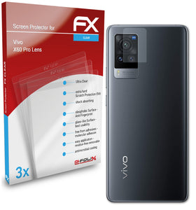 atFoliX FX-Clear Schutzfolie für Vivo X60 Pro Lens