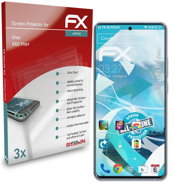 atFoliX FX-ActiFleX Displayschutzfolie für Vivo X60 Pro+