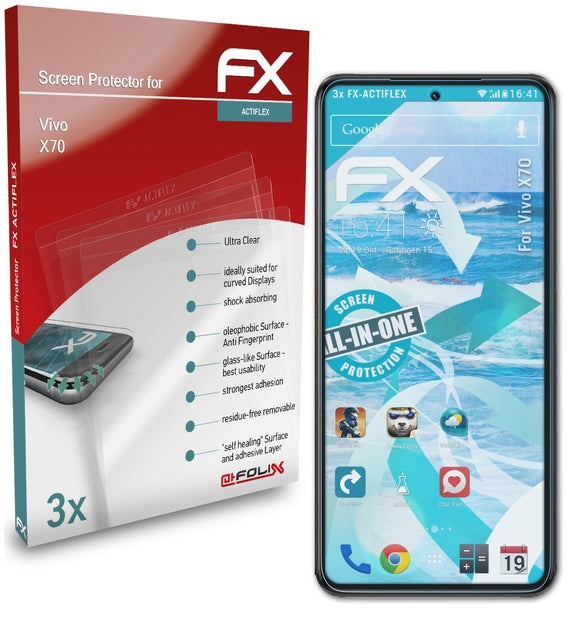 atFoliX FX-ActiFleX Displayschutzfolie für Vivo X70