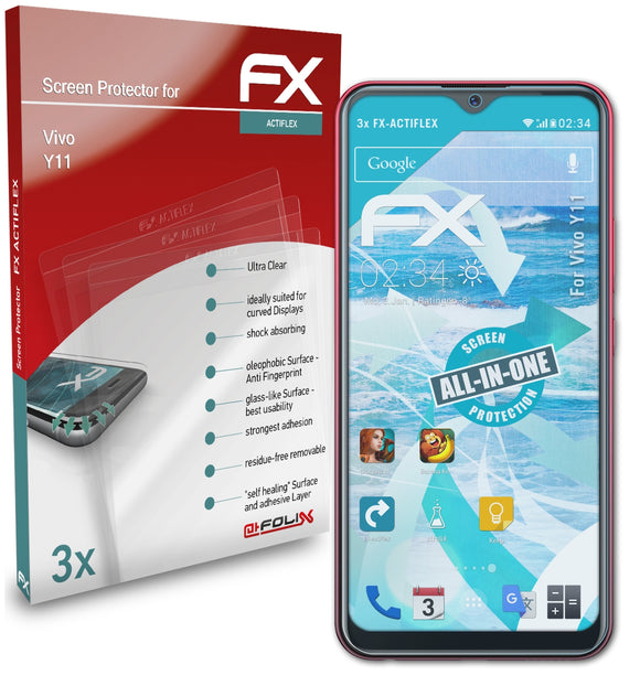 atFoliX FX-ActiFleX Displayschutzfolie für Vivo Y11
