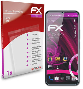 atFoliX FX-Hybrid-Glass Panzerglasfolie für Vivo Y16