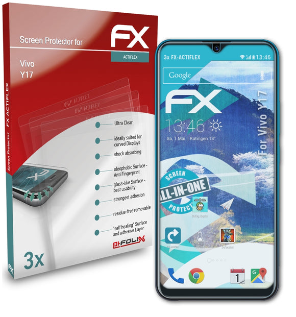 atFoliX FX-ActiFleX Displayschutzfolie für Vivo Y17