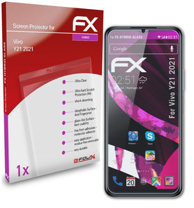 atFoliX FX-Hybrid-Glass Panzerglasfolie für Vivo Y21 (2021)