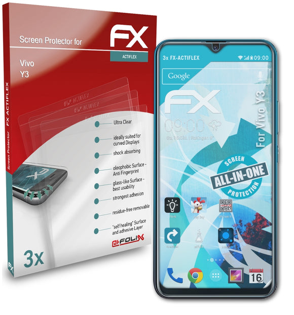 atFoliX FX-ActiFleX Displayschutzfolie für Vivo Y3