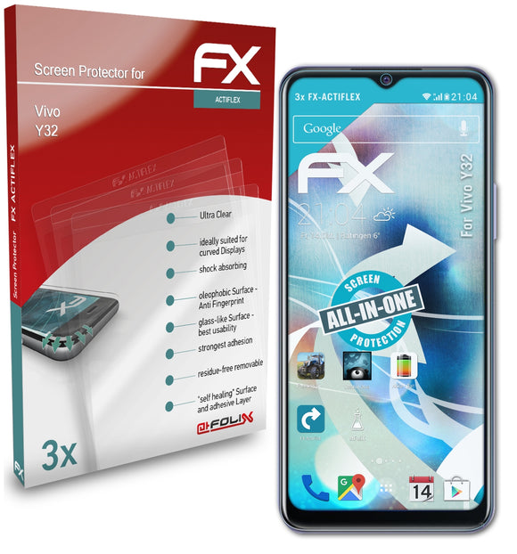 atFoliX FX-ActiFleX Displayschutzfolie für Vivo Y32