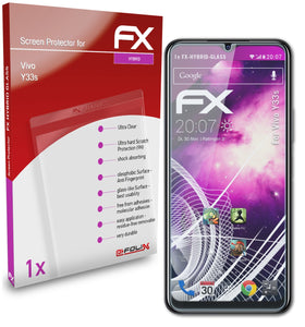 atFoliX FX-Hybrid-Glass Panzerglasfolie für Vivo Y33s