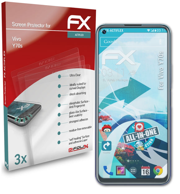 atFoliX FX-ActiFleX Displayschutzfolie für Vivo Y70s